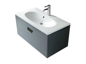 ERGO - Wall-mounted vanity unit - Washbasin cabinet by GALASSIA