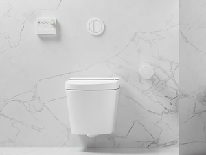 HYGEA - Wall-hung rimless toilet with bidet - Toilet seat by GALASSIA