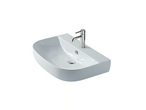 M2 - 70 CM - Single wall-mounted ceramic washbasin - Washbasin by GALASSIA