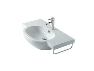 M2 - 85 CM - Wall-mounted ceramic washbasin - Washbasin by GALASSIA
