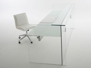 AIR DESK HALL - Information point for crystal reception desk - Desk by Gallotti&Radice