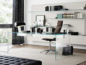 AIR DESK - Rectangular crystal writing desk - Desk by Gallotti&Radice