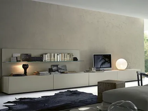 AIR - Low modular wooden TV cabinet - Cabinet by Gallotti&Radice