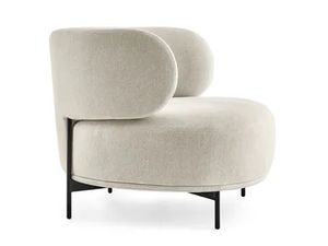 AKIKO LOUNGE - Fabric armchair - Armchair by Gallotti&Radice