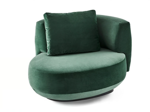 AUDREY - Swivel upholstered fabric armchair - Armchair by Gallotti&Radice