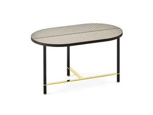 COOKIES - Oval wooden coffee table - Coffee table by Gallotti&Radice