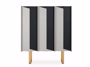 DIEDRO - Wooden highboard with doors - Door by Gallotti&Radice