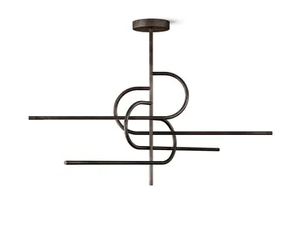 KEY-TO-HEAVEN FIX - LED brass ceiling lamp - Ceiling lamp by Gallotti&Radice