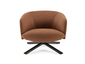 LIVRE - Swivel fabric armchair with armrests - Armchair by Gallotti&Radice