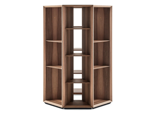 PRISM DIVIDER - Open divider walnut bookcase - Cabinet by Gallotti&Radice