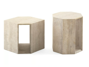 PRISM - Marble coffee table - Coffee table by Gallotti&Radice