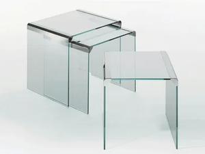 T 35 TRIO - Stackable crystal coffee table - Coffee table by Gallotti&Radice