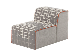 BANDAS A - Upholstered modular fabric easy chair - Armchair by GAN