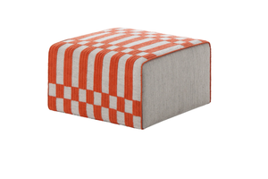 BANDAS B - Upholstered fabric pouf - Pouf by GAN