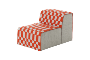 BANDAS B - Upholstered modular fabric easy chair - Armchair by GAN
