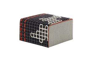BANDAS D - Upholstered fabric pouf - Pouf by GAN