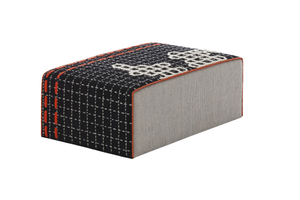 BANDAS D - Upholstered fabric pouf - Pouf by GAN