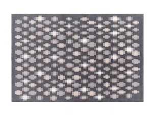 ECHO GREY - Rectangular wool rug with geometric shapes - Rug by GAN