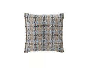 GARDEN LAYERS BLUE - Check square outdoor polypropylene cushion - Accessories by GAN