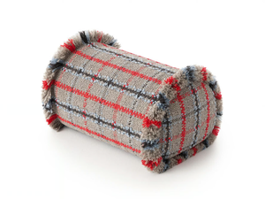GARDEN LAYERS BLUE - Roll tartan outdoor polypropylene cushion - Accessories by GAN