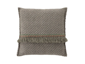 GARDEN LAYERS GREEN - Striped square outdoor polypropylene cushion - Accessories by GAN