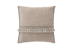 GARDEN LAYERS TERRACOTTA - Striped square outdoor polypropylene cushion - Accessories by GAN
