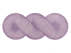 GIRO LILAC - Striped handmade wool rug - Rug by GAN