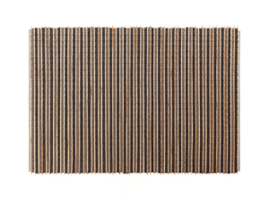 GOZ - Rectangular wool and teak rug - Rug by GAN