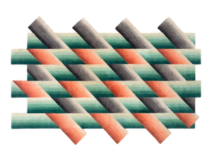 MIRAGE - Wool rug with optical pattern - Rug by GAN