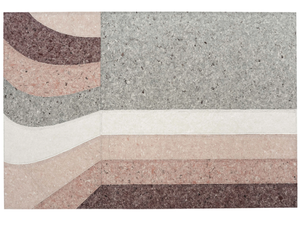 NUANCES BURGUNDY - Rectangular handmade rug - Rug by GAN