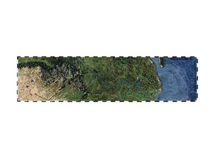 YANGTZE - Patterned rectangular recycled PET rug - Rug by GAN