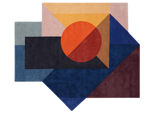 ZOE KUBB - Wool rug with geometric shapes - Rug by GAN