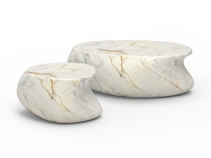 ECHO - Oval fiberglass coffee table - Coffee table by GANSK