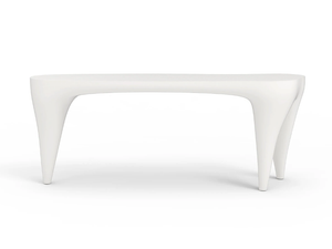 IVORY - Oval fiberglass garden console - Console by GANSK