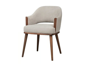 JULIET - Upholstered fabric chair with armrests - Chair by GANSK