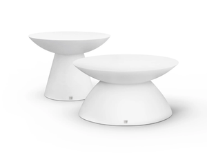 OCEANO - Round fiberglass garden side table - Side table by GANSK