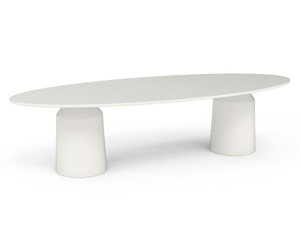 SIANA - Oval fiberglass garden table - Table by GANSK