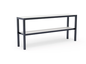 SIERRA - Rectangular fiberglass console table with shelving - Console by GANSK