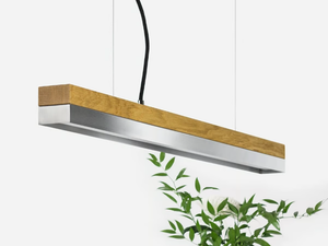 [C2o] STAINLESS STEEL - Dimmable LED pendant light (L 92cm) - Ceiling lamp by GANTlights