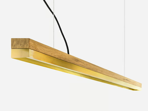 [C3o] BRASS - Dimmable LED Pendant Light (L 182cm) - Ceiling lamp by GANTlights