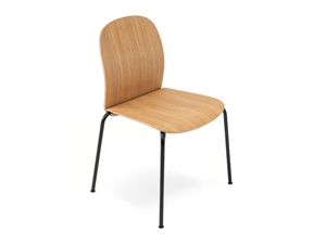 BOOK - Stackable oak chair - Chair by GAZZDA