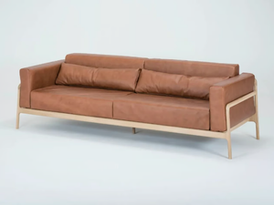 FAWN - 3 seater leather sofa - Sofa by GAZZDA