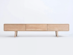 FAWN - Low oak TV cabinet with drawers - Cabinet by GAZZDA