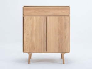 FAWN - Oak highboard with doors - Door by GAZZDA