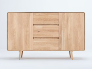 FAWN - Oak highboard with doors - Door by GAZZDA