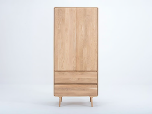 FAWN - Oak wardrobe with drawers - wardrobe by GAZZDA