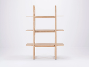MUSE - Open double-sided oak bookcase - Cabinet by GAZZDA
