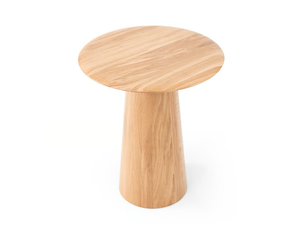 MUSHROOM - Round oak side table - Coffee table by GAZZDA