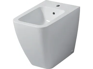 ICON SQUARE - Floor mounted Vitreous China bidet - Toilet seat by Geberit