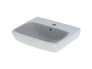 SELNOVA SQUARE - Vitreous China handrinse basin with overflow - Washbasin by Geberit